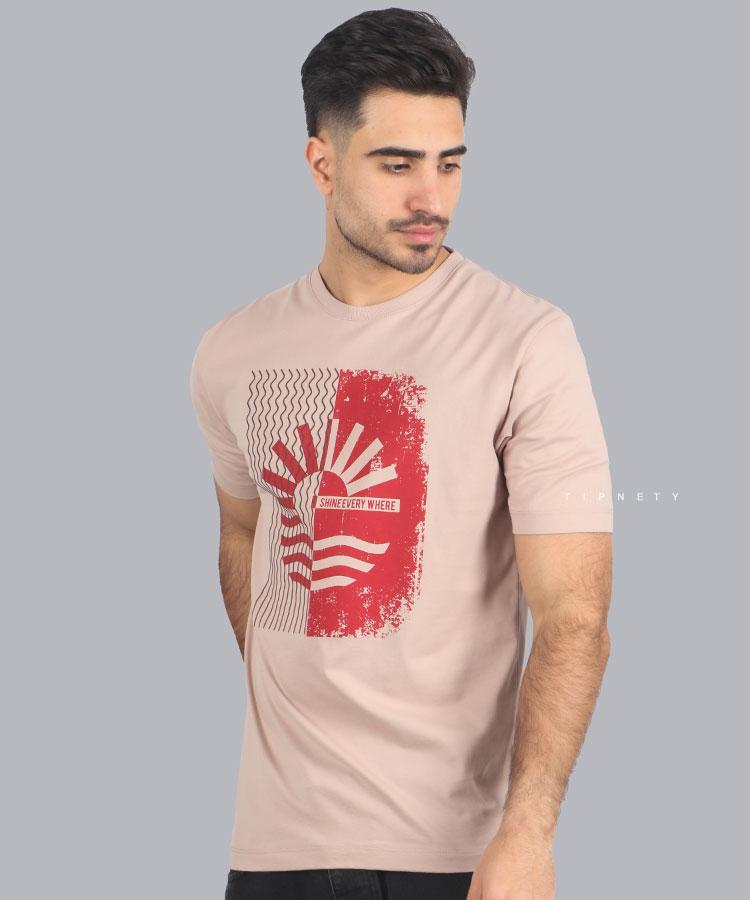 تیشرت طرح دار مردانه 1134