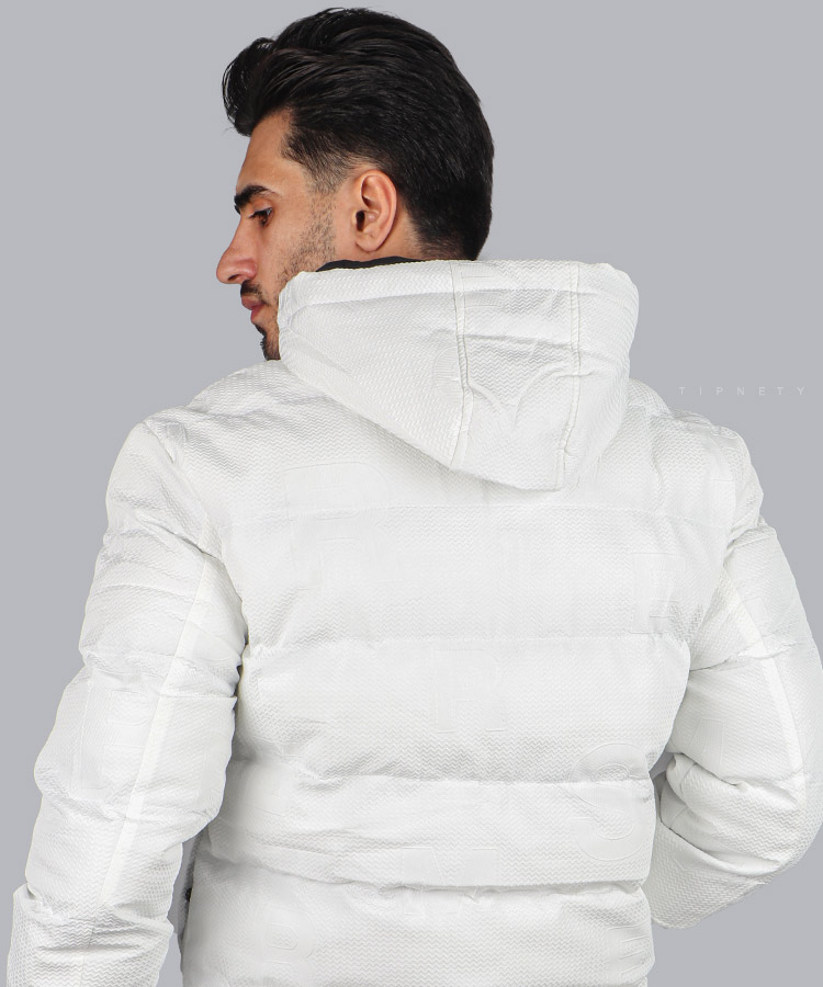                                                                         مشکی سفید زمستانه کاپشن 0135  - تصویر 4