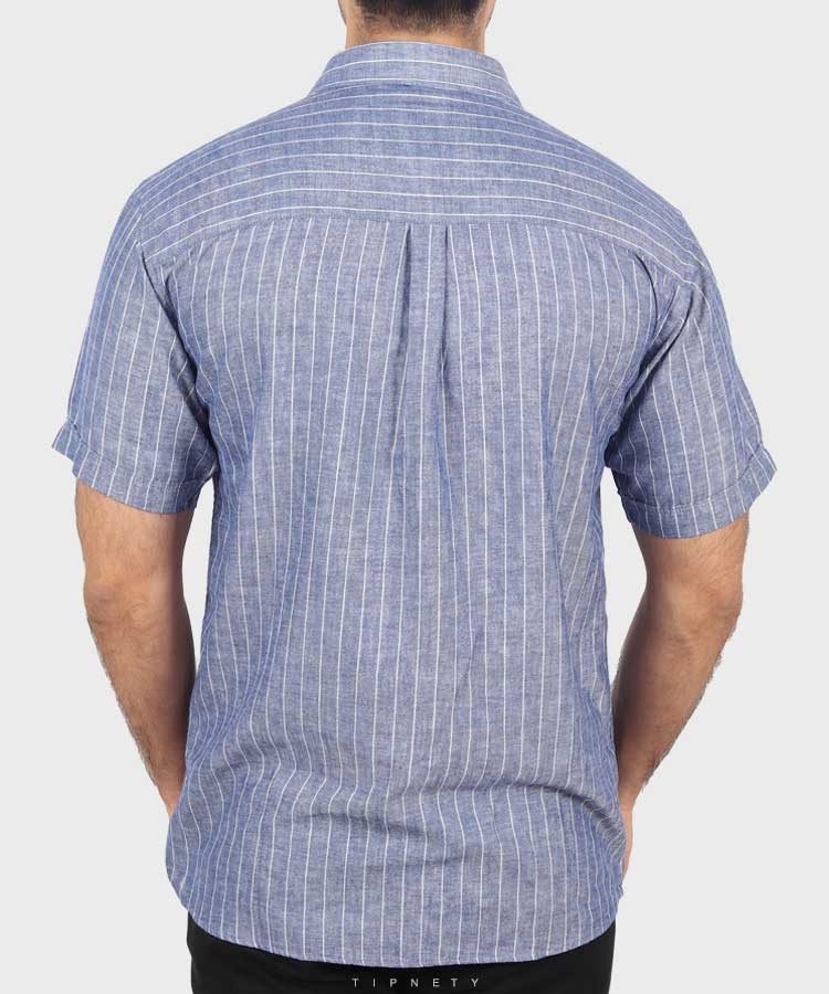                                                                                     سبز طوسی تیره آبی تیره سفید کرم پیراهن آستین کوتاه کلاسیک 0907  - تصویر 11