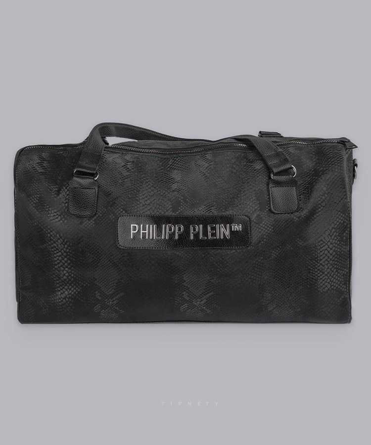 ساک ورزشی مشکی طرح پوست مار 4481