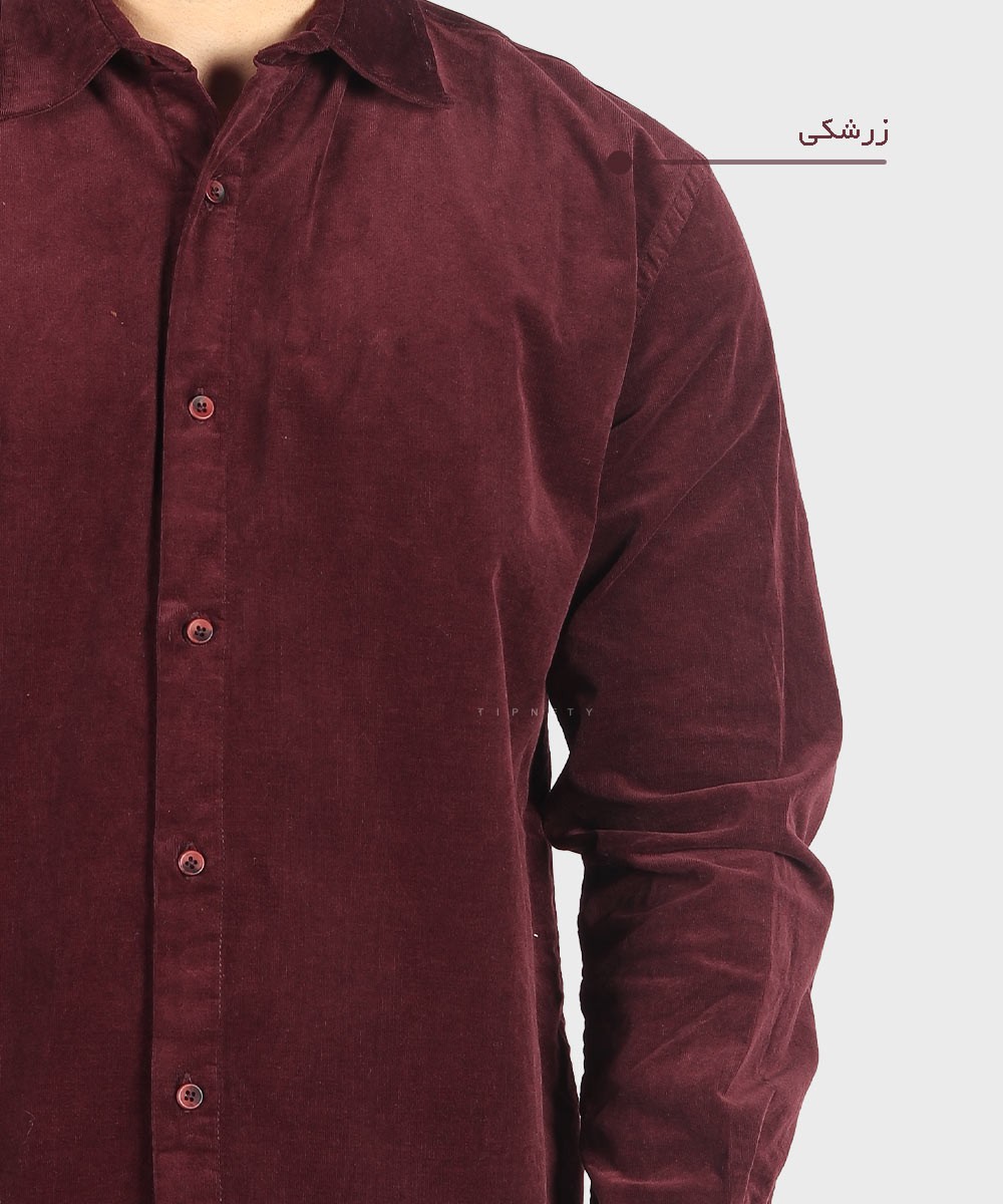                 شتری زرشکی قهوه ای پاییزه پیراهن 2623  - تصویر 3