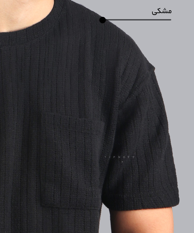                                                                                                                                                                                                             سفید طوسی تیره کرم مشکی خاکی تیشرت لش 3206  - تصویر 4