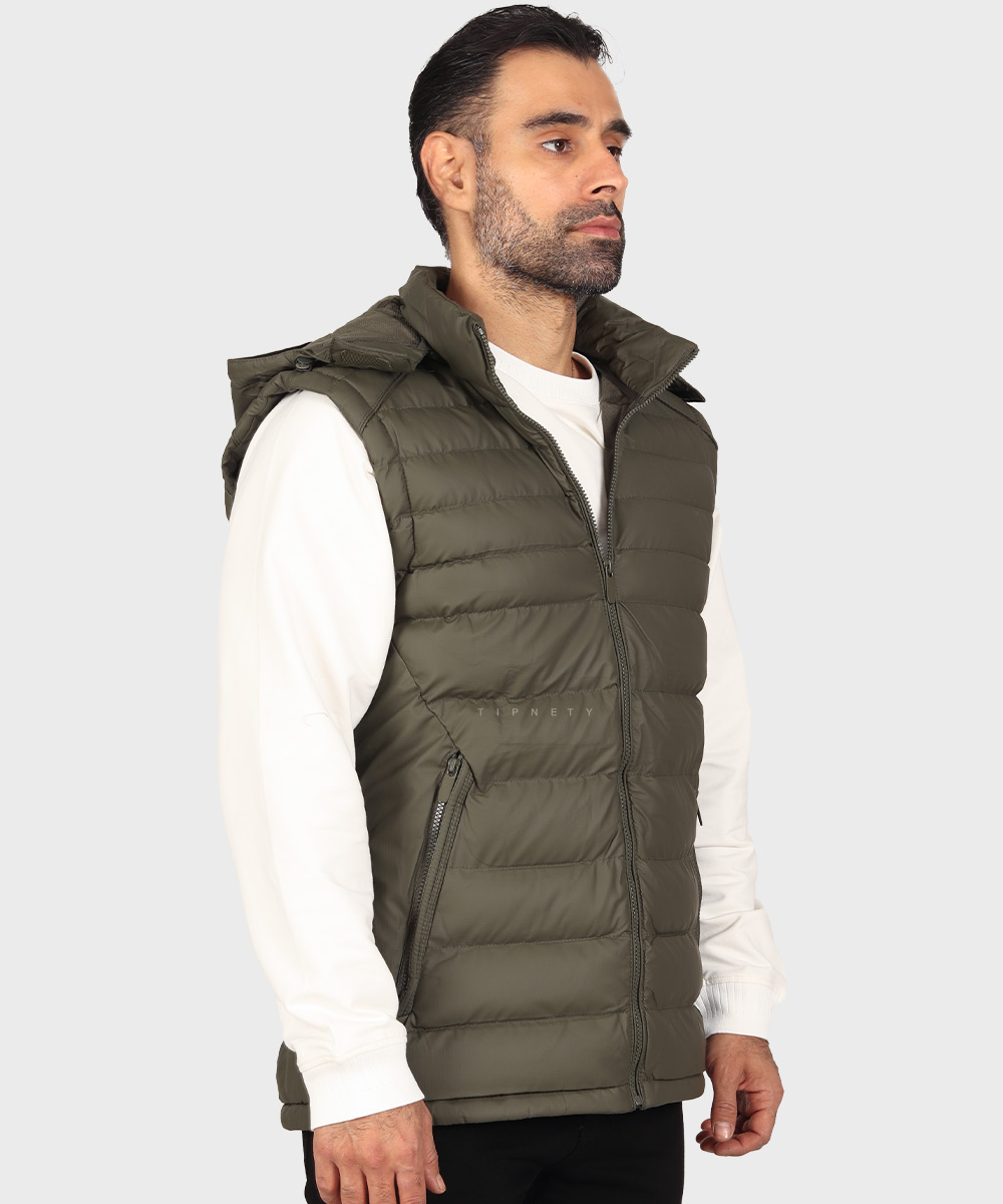                     استخوانی خاکی سبز مشکی زمستانه پافر 7022  - تصویر 27