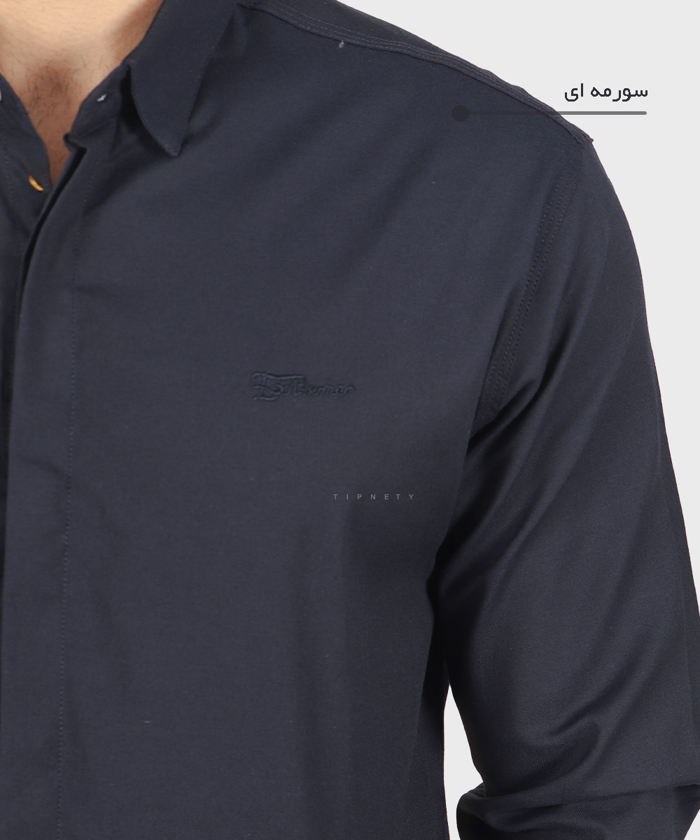             چرک   روشن               چرک   روشن   صدری نسکافه ای سورمه ای لجنی آبی آبی چرک آبی روشن پیراهن آستین بلند فیت 0363  - تصویر 5