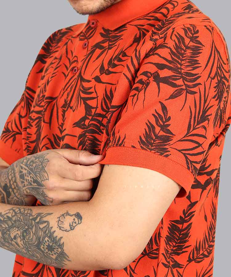                                                                                       آجری سفید ملانژ بنفش لجنی خردلی تیشرت یقه دار 1434  - تصویر 3