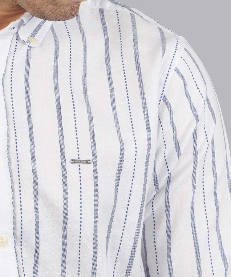 پیراهن مردانه آستین بلند راه راه 1247