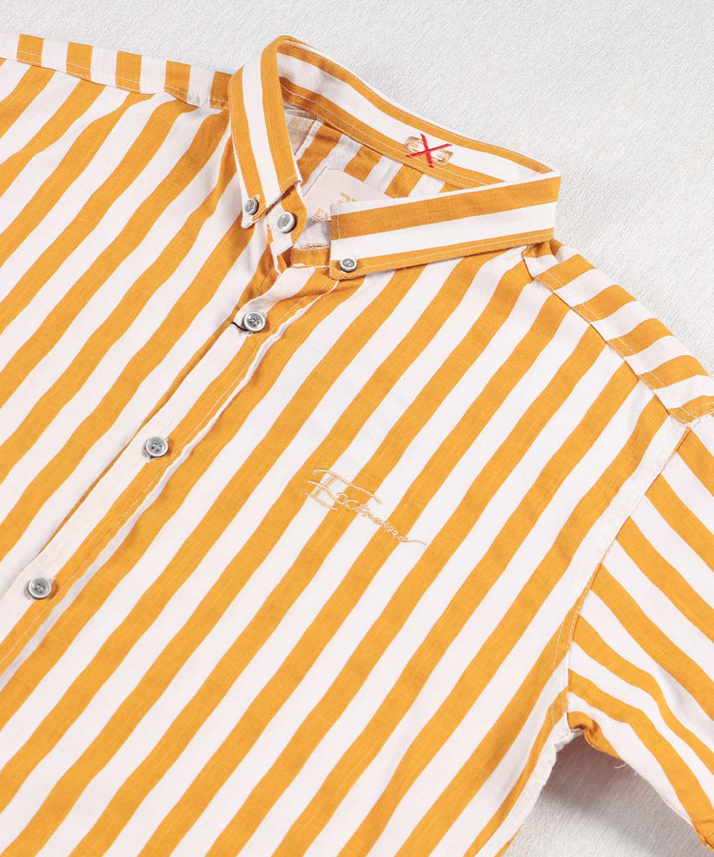                                                             آبی مشکی سورمه ای صدری خردلی پیراهن آستین کوتاه فیت 0418  - تصویر 3