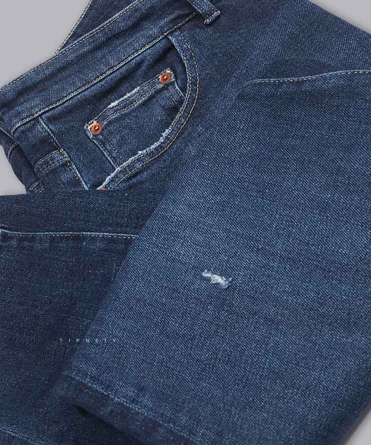 شلوار جین بوی فرند مردانه آبی تیره 0026