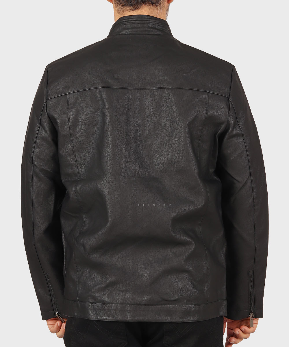                 خاکی مشکی کرم شیری زمستانه کت چرم 6317  - تصویر 17