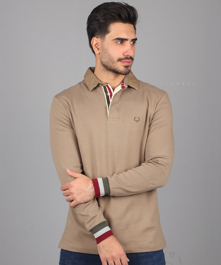                                                                                                                                                                                                 فرمی خاکی مشکی دودی سورمه ای پاییزه تیشرت 0457  - تصویر 3