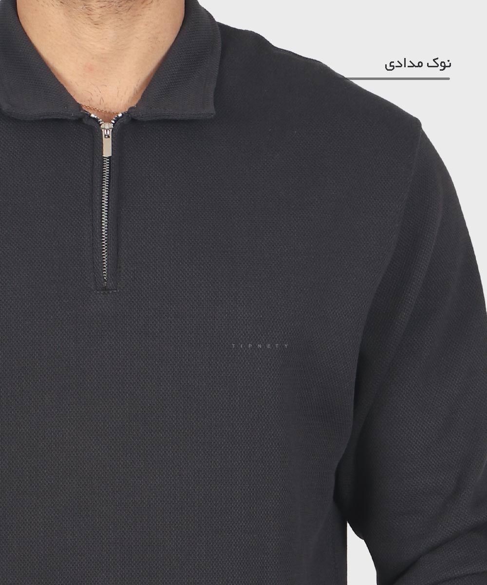                                           سورمه ای کرم شیری نوک مدادی طوسی تیره مشکی پاییزه تیشرت 4220  - تصویر 8