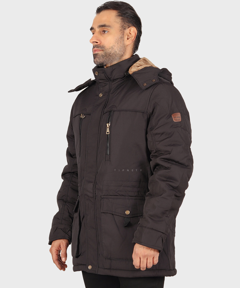                 لجنی شتری مشکی زمستانه کاپشن 1922  - تصویر 27