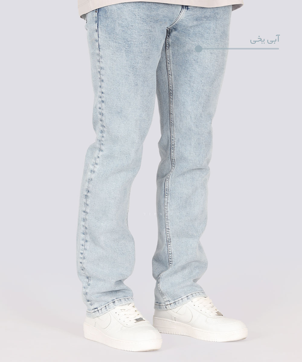      یخی         یخی   مشکی آبی آبی یخی شلوار جین رگولار 3887  - تصویر 4