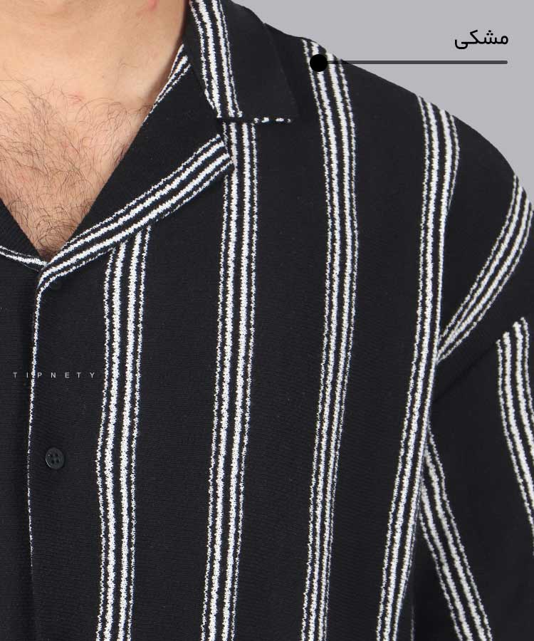                                                     مشکی پیراهن یقه انگلیسی 2113  - تصویر 5
