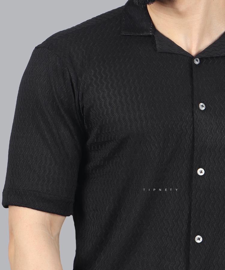                                                 مشکی سفید طوسی کرم سبز پیراهن یقه انگلیسی 0253  - تصویر 6