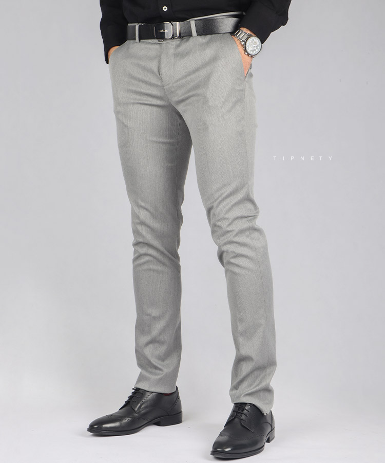                                                             طوسی زرشکی آبی روشن یشمی شلوار پارچه ای فیت 0499  - تصویر 3