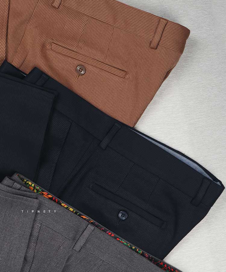                                                                                                                         سورمه ای شکلاتی مشکی طوسی تیره طوسی روشن شلوار پارچه ای راسته 0905  - تصویر 9