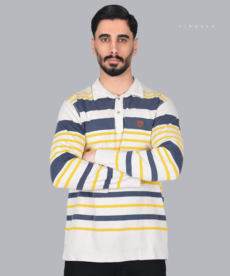 تیشرت یقه دار مردانه آستین بلند 1264