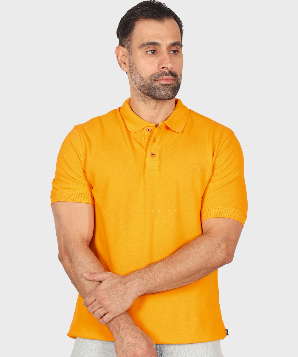                                     شکلاتی زرد تیشرت یقه دار 1408  - تصویر 7