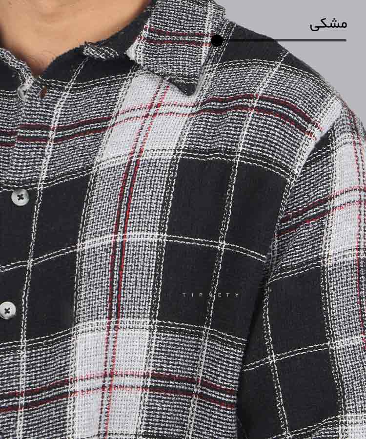                                                                       آبی سبز طوسی مشکی پیراهن لش 2043  - تصویر 6