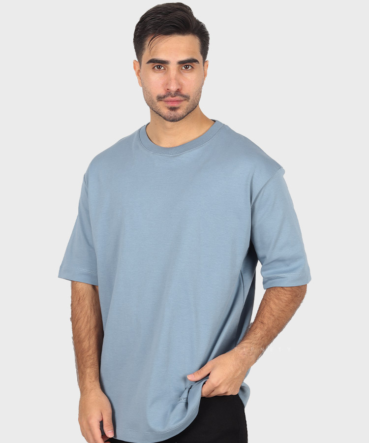 تیشرت لش آبی چرک مردانه برند تیپ نتی 8183