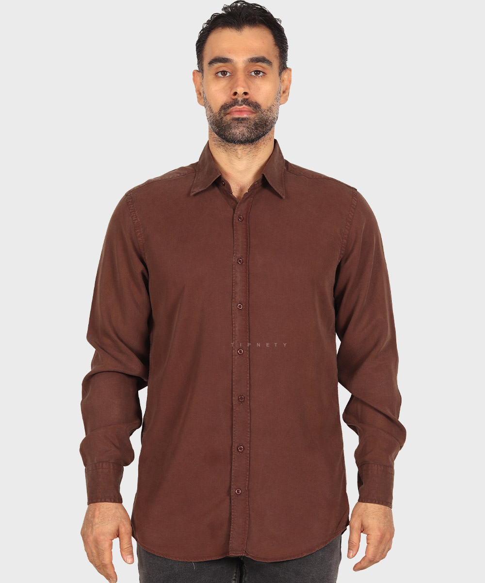                                                                         قهوه ای کرم تیره کرم روشن سفید آبی روشن لجنی مشکی سورمه ای پیراهن آستین بلند فیت 3970  - تصویر 4