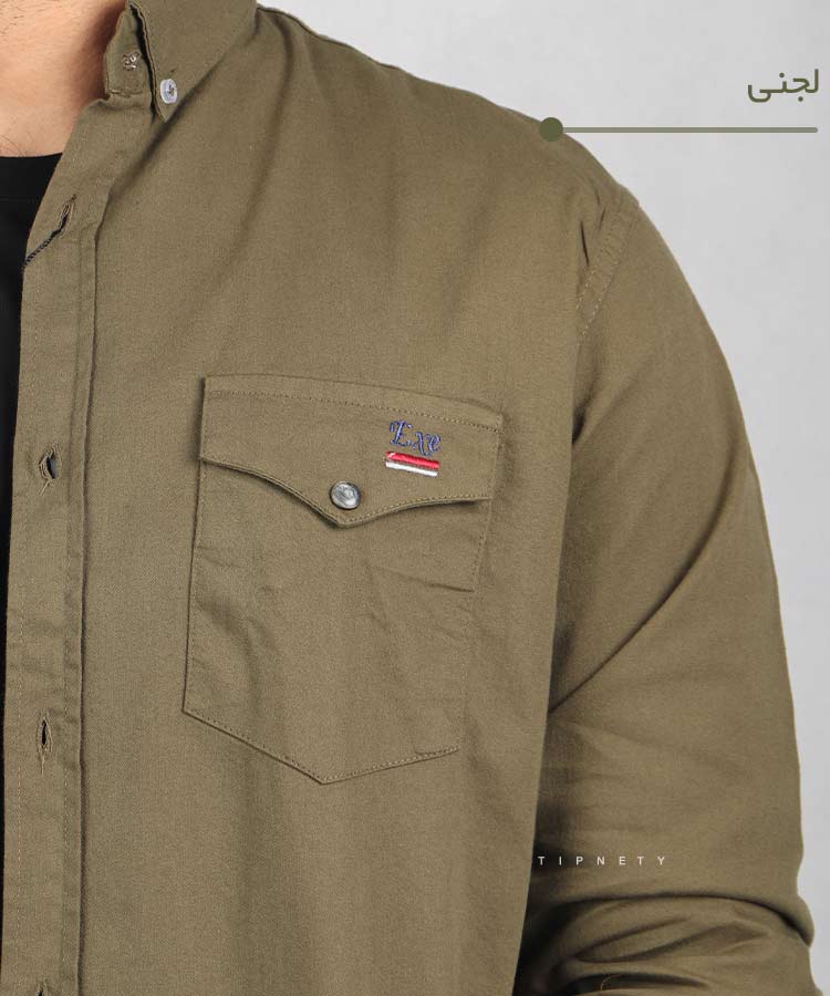                                                                                                         خاکی لجنی سفید مشکی حنایی سورمه ای آجری نوک مدادی قرمز خردلی پاییزه پیراهن 0584  - تصویر 5