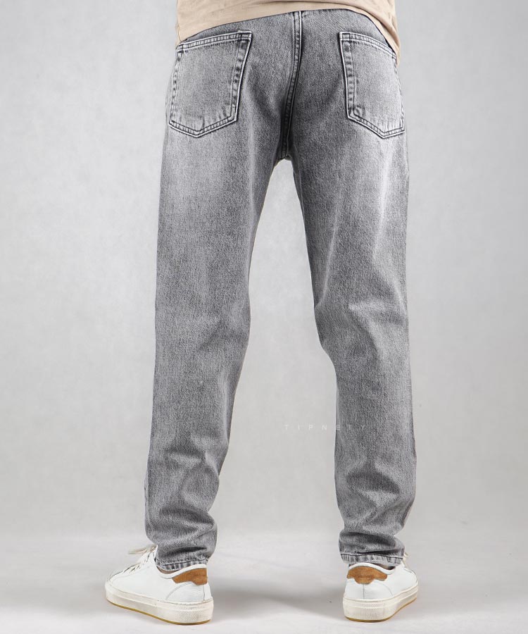             طوسی شلوار جین مام فیت 0513  - تصویر 5