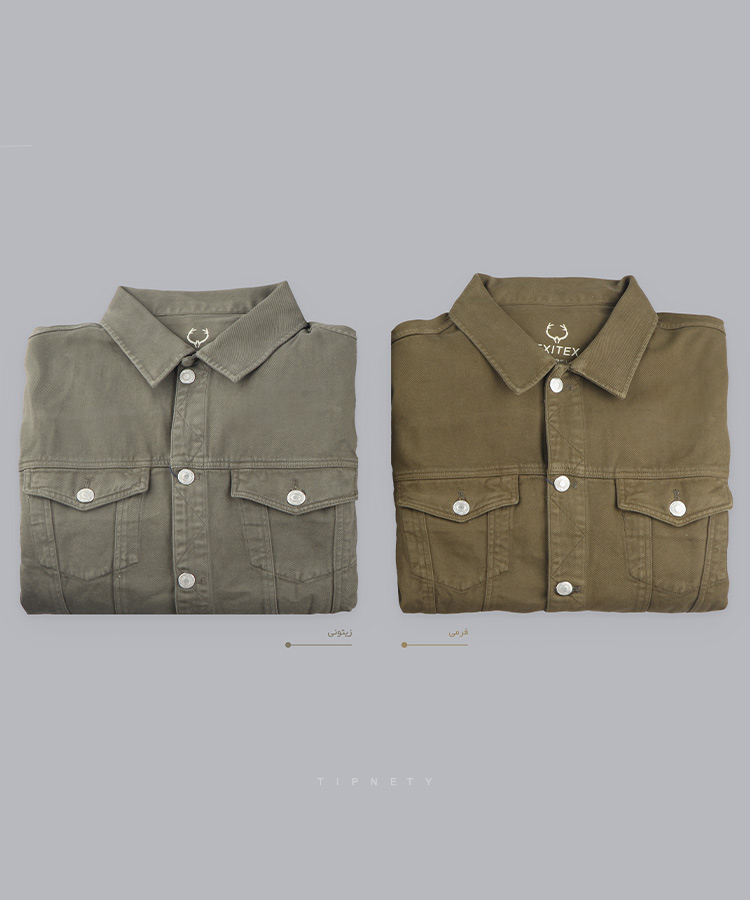                                                                                                                                                                                                                                                                                                                                                                                                                                                                                                                                       فرمی استخوانی زیتونی مشکی کرم قهوه ای آجری   زمستانه کت کتان 5229  - تصویر 19