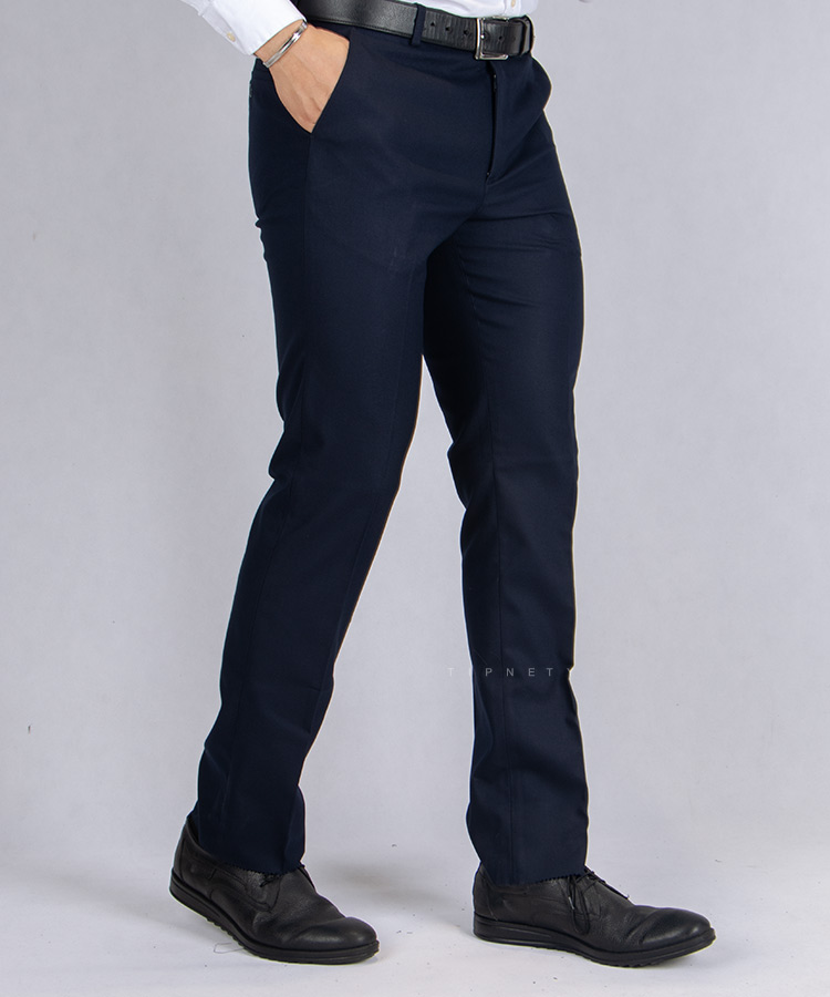                                                                                                                                             طوسی تیره سورمه ای مشکی کرم ذغالی شکلاتی شلوار پارچه ای راسته 0131  - تصویر 2