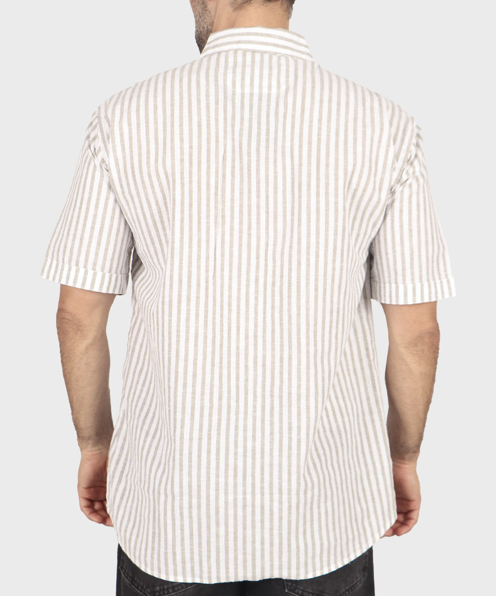         زیتونی پیراهن آستین کوتاه فیت 4040  - تصویر 9