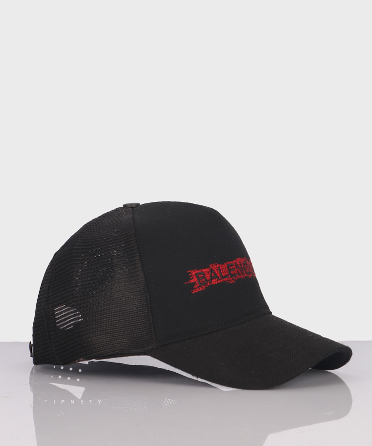 کلاه کپ مشکی کتان طرح Balenciaga کد 2230