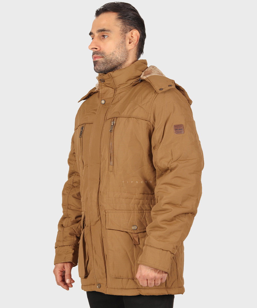                 لجنی شتری مشکی زمستانه کاپشن 1922  - تصویر 11