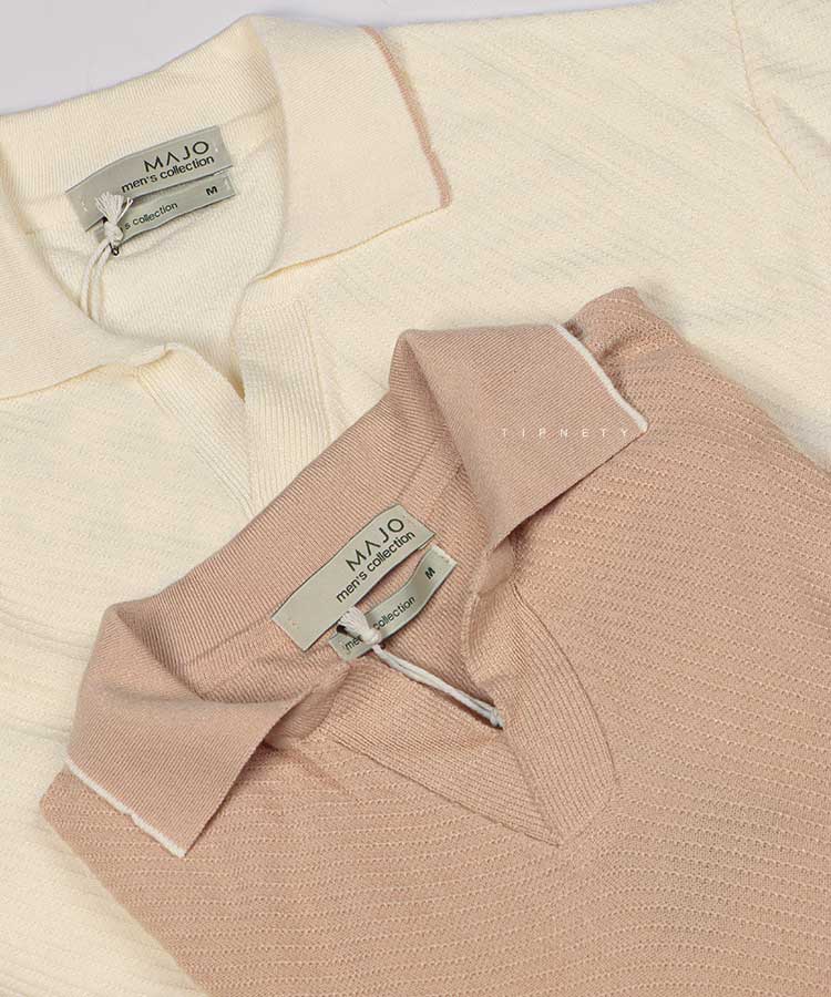 تیشرت یقه دار مردانه کش دار 3212