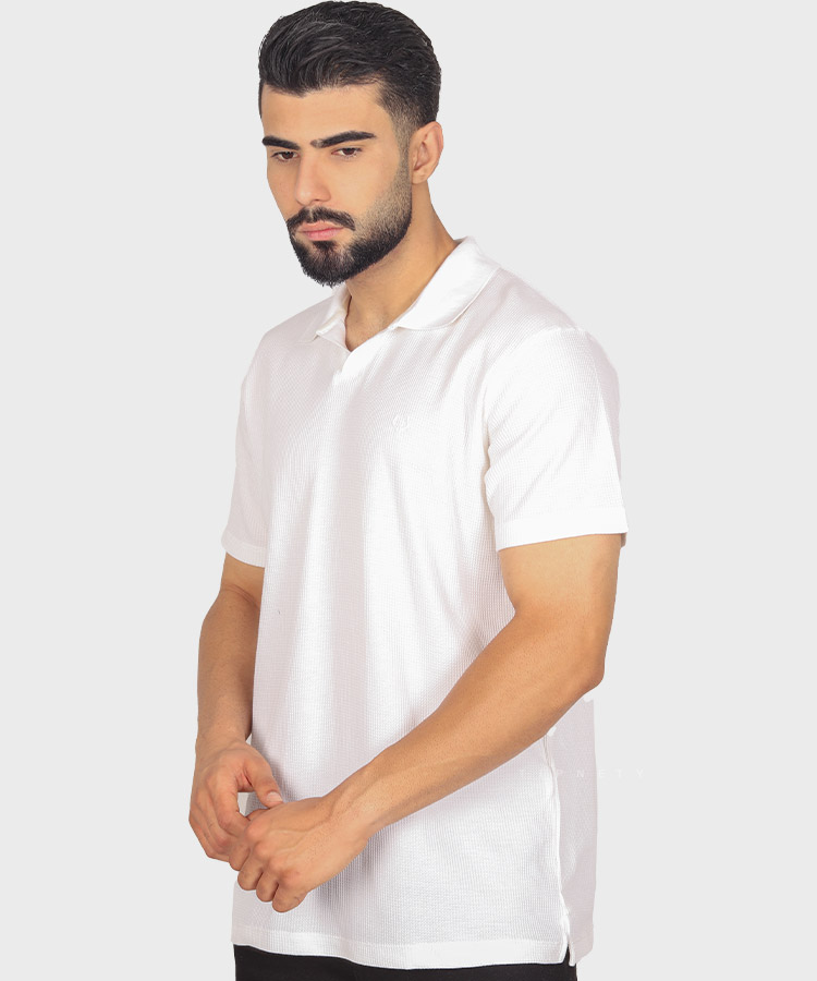                     سورمه ای کرم سفید سبز تیشرت یقه دار 2060  - تصویر 11