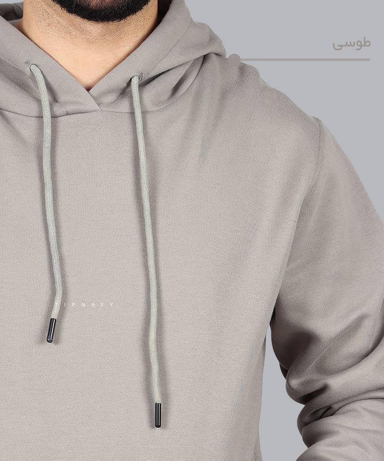                                                                                         شیری طوسی مشکی پاییزه هودی 1254  - تصویر 7