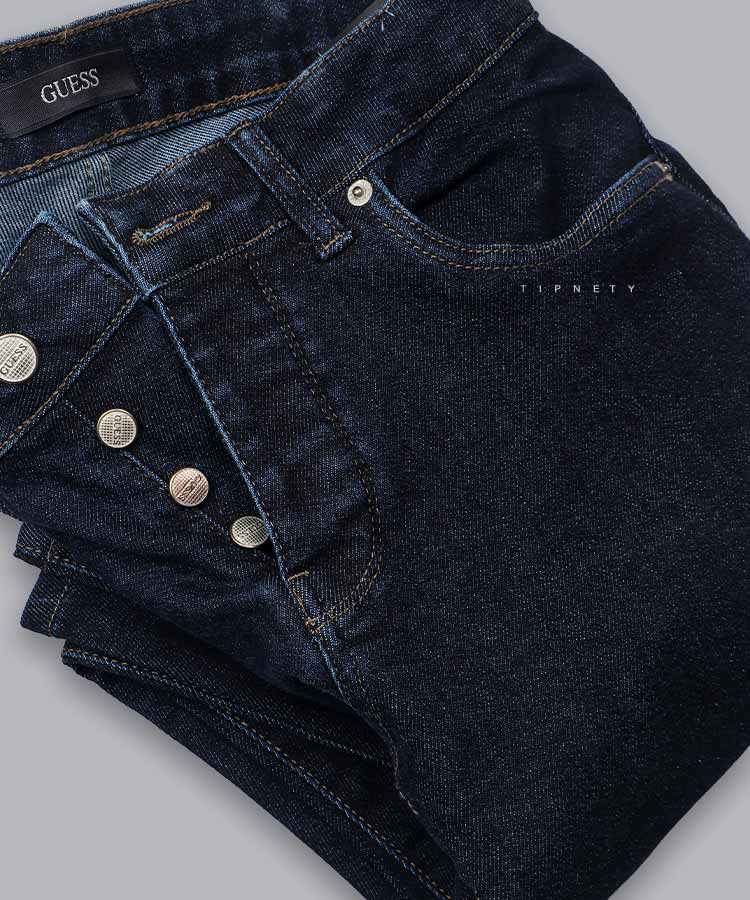                                         مشکی ذغالی تینت سورمه ای شلوار جین اسکینی 3819  - تصویر 9