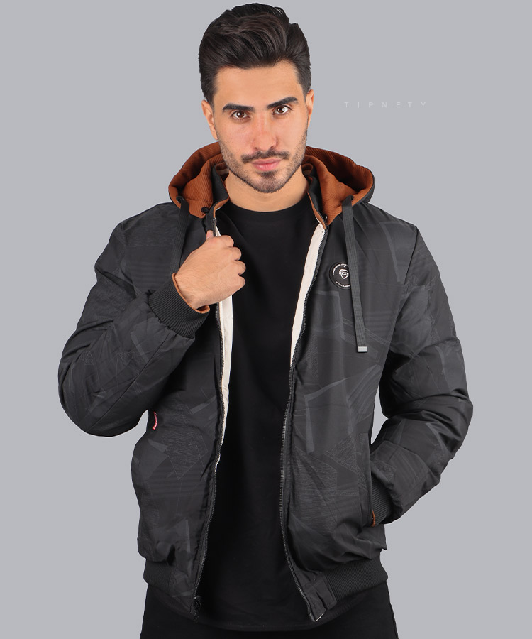                                                                                                                                                                           خاکی سبز   سفید           مشکی     زمستانه کاپشن 0133  - تصویر 15