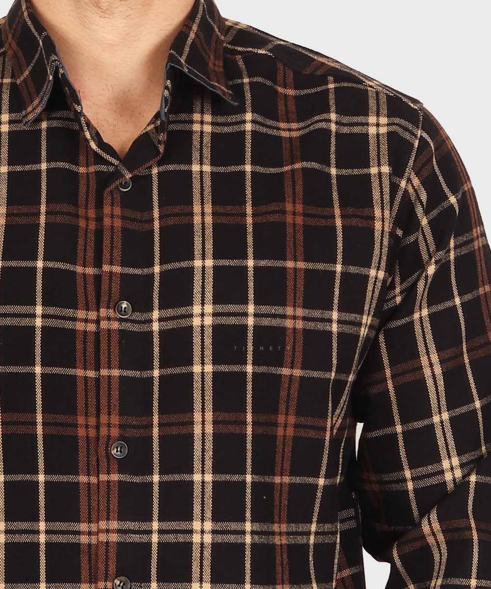         قهوه ای پاییزه پیراهن 0158  - تصویر 3