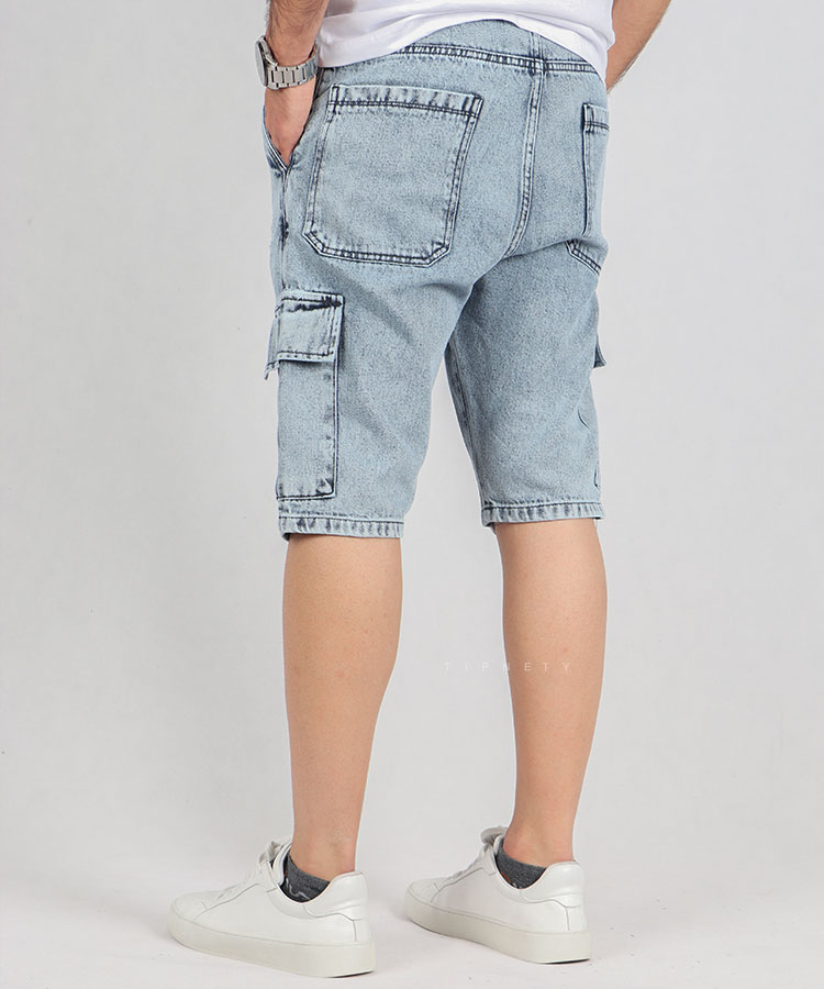                                                                                                     آبی روشن طوسی دودی ذغالی راحتی شلوارک 5258  - تصویر 7