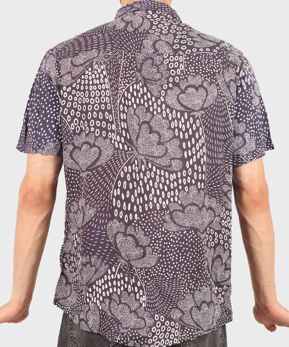 پیراهن مردانه هاوایی آستین کوتاه کد 2029