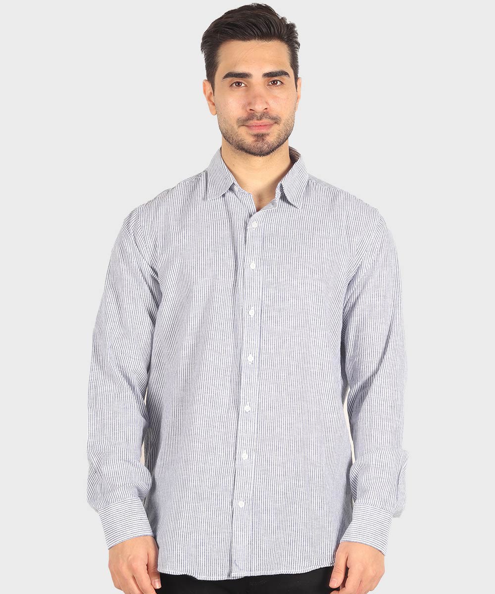           آبی روشن سبز قهوه ای آبی تیره پیراهن آستین بلند فیت 5509  - تصویر 3