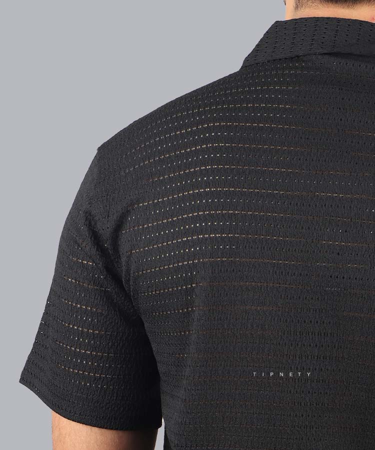                         مشکی پیراهن یقه انگلیسی 5001  - تصویر 5