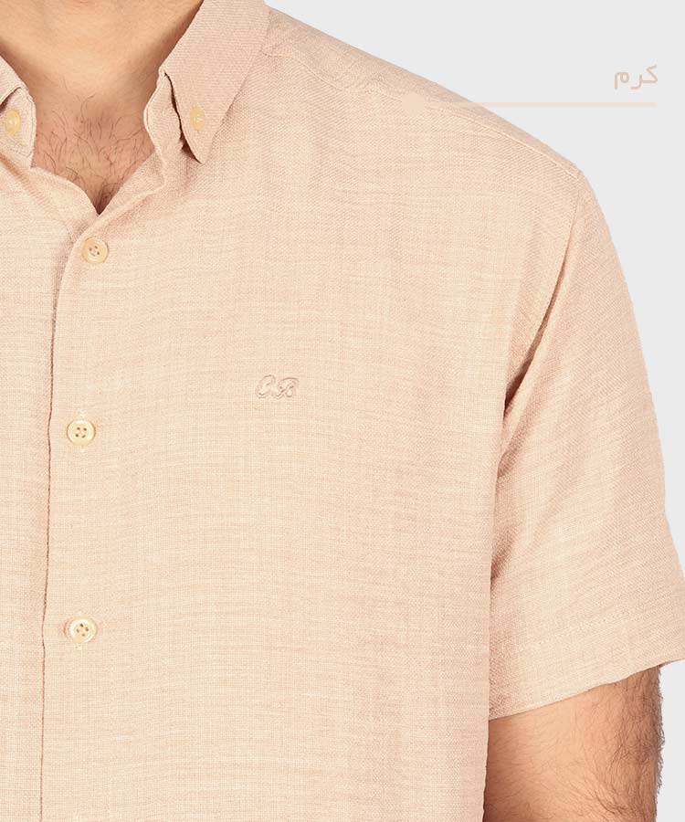                                                                                             مشکی لجنی آبی تیره طوسی تیره شتری نسکافه ای سبز کرم سفید نفتی یشمی خاکی پیراهن آستین کوتاه فیت 0132  - تصویر 13