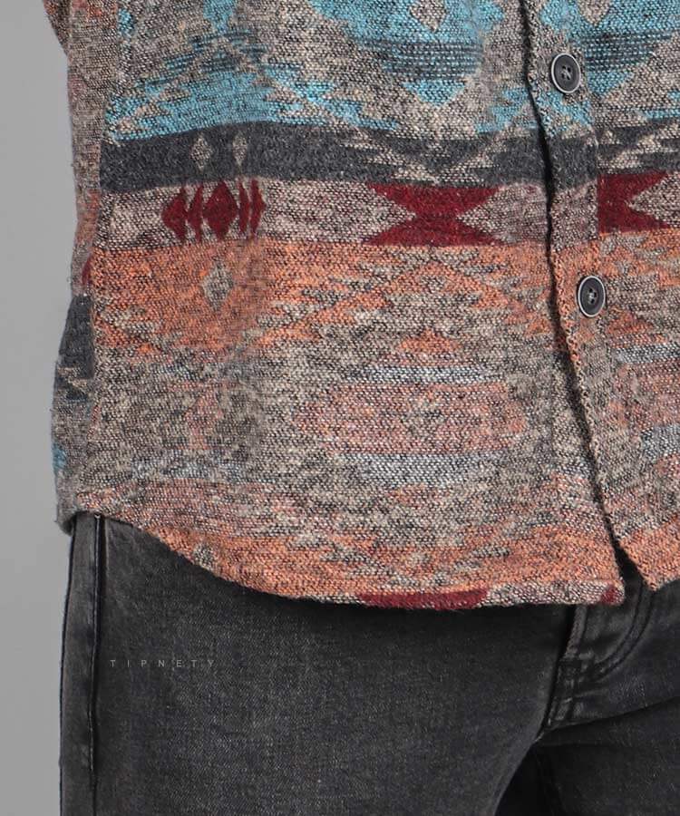                                                                                                                                                 آجری سبز زرشکی پاییزه پیراهن 0850  - تصویر 10