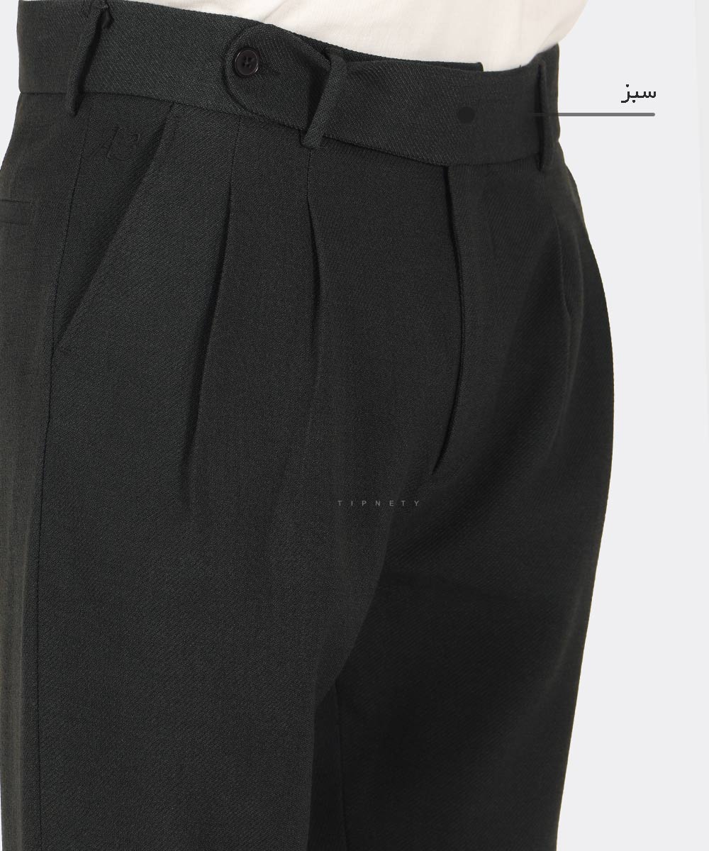                                         مشکی سورمه ای استخوانی کرم سبز شلوار پارچه ای مام استایل 0922  - تصویر 9