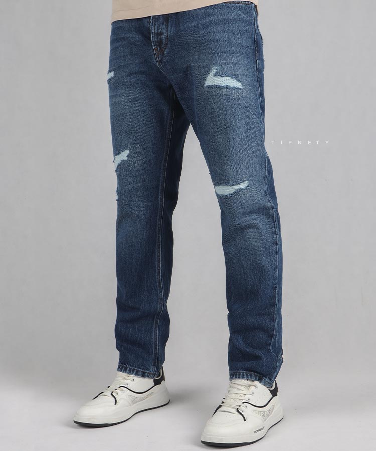 شلوار جین ریلکس وینتیج مردانه زاپ دار 5013