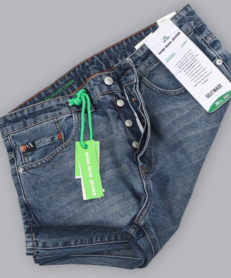 شلوار جین مام استایل مردانه آبی 0014