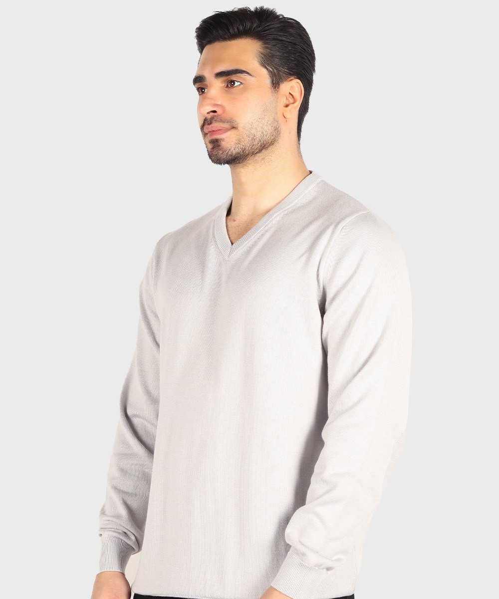           طوسی روشن لجنی نوک مدادی قهوه ای پاییزه پلیور 0116  - تصویر 10