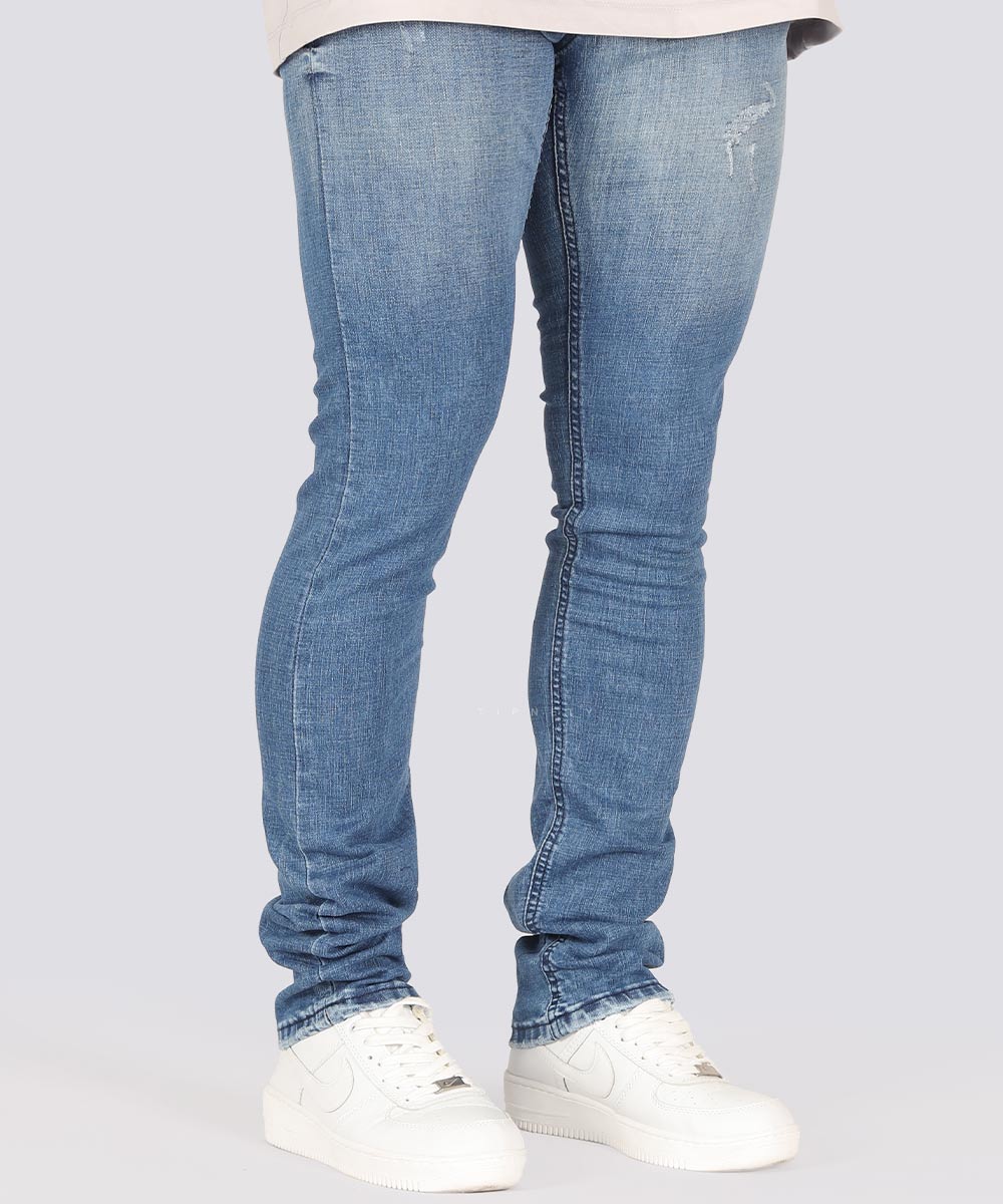     آبی شلوار جین اسلیم 0748  - تصویر 4